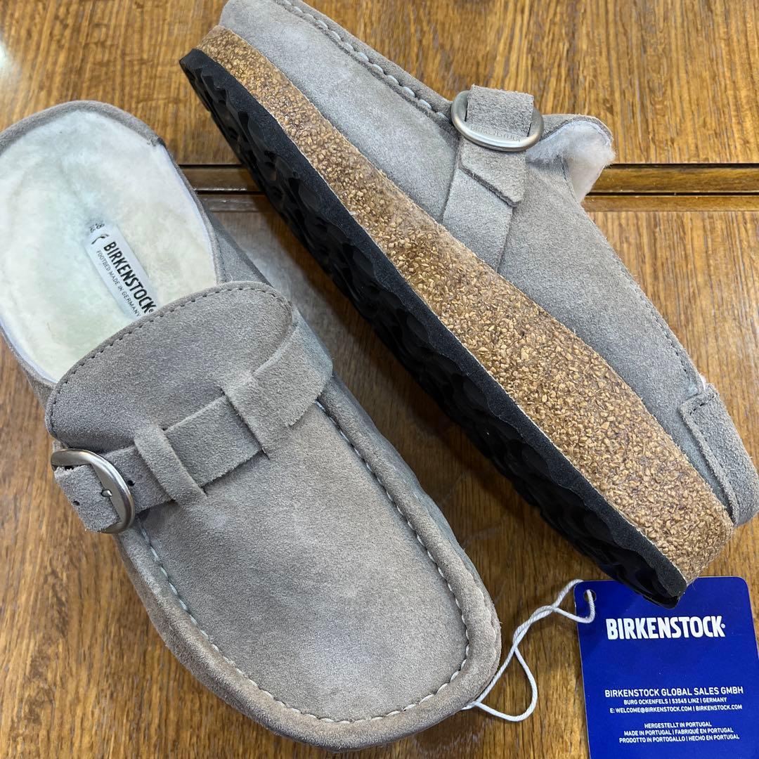 ビルケンBUCKLEYシェア.ストーン.ファー 38 新品定価¥28600