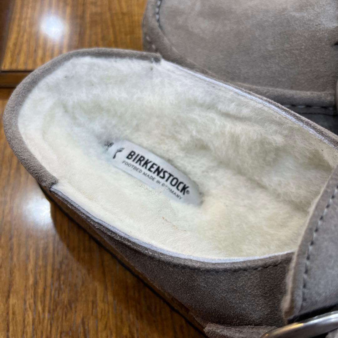 ビルケンBUCKLEYシェア.ストーン.ファー 38 新品定価¥28600