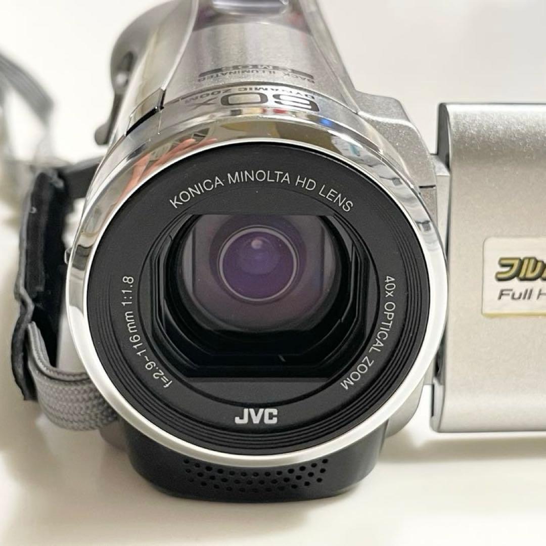 JVC ビデオカメラ Everio GZ-E380-S シルバー 美品