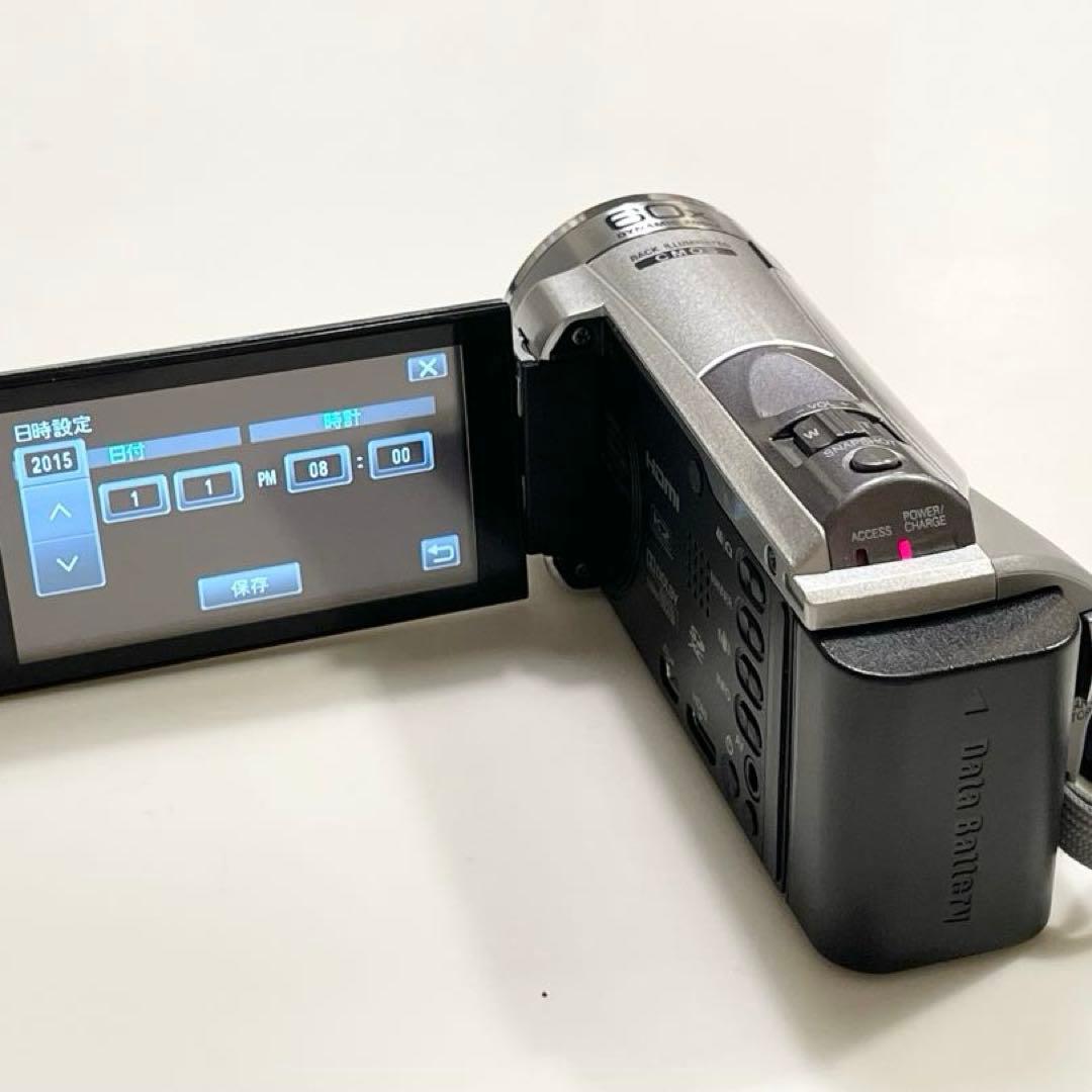 JVC ビデオカメラ Everio GZ-E380-S シルバー 美品