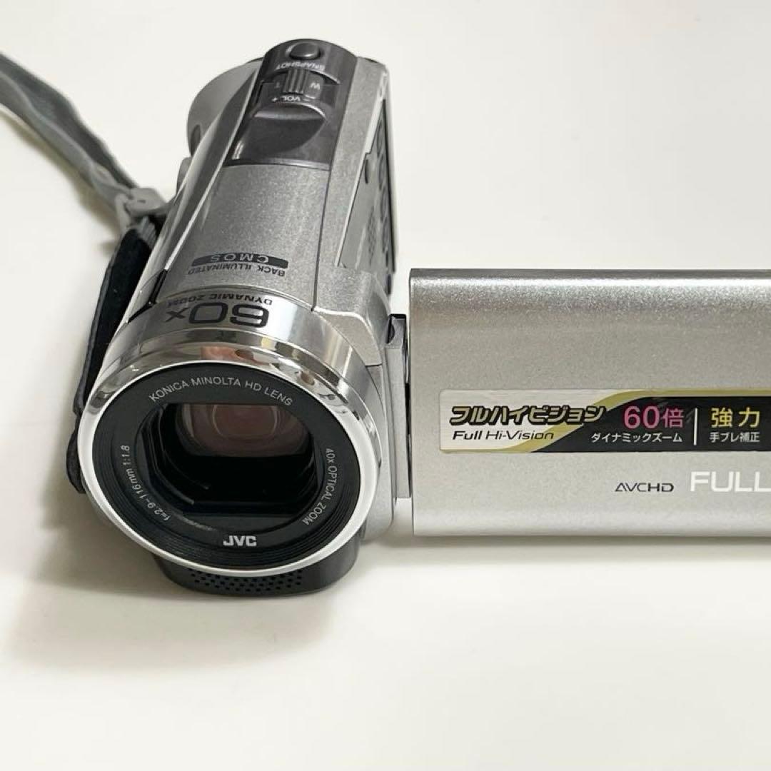 JVC ビデオカメラ Everio GZ-E380-S シルバー 美品