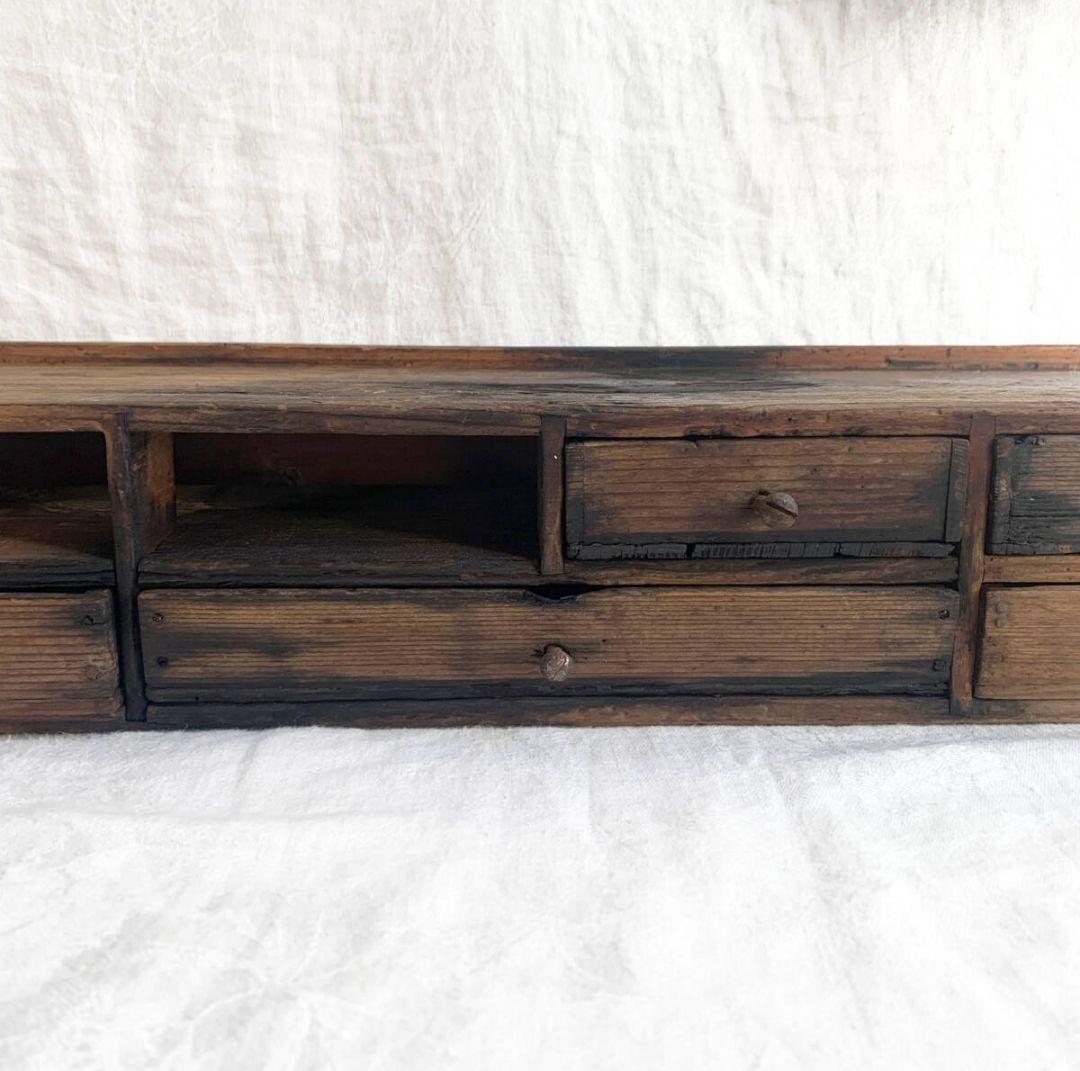 青燕 19世紀後期 時計職人の小引き出し 古道具 ドロワー アンティーク