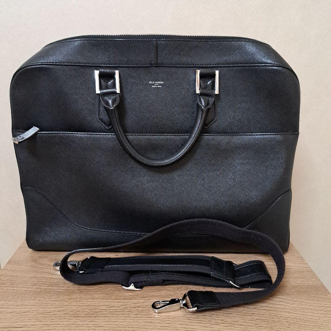 PELLE MORBIDA ブラック ビジネスバッグ