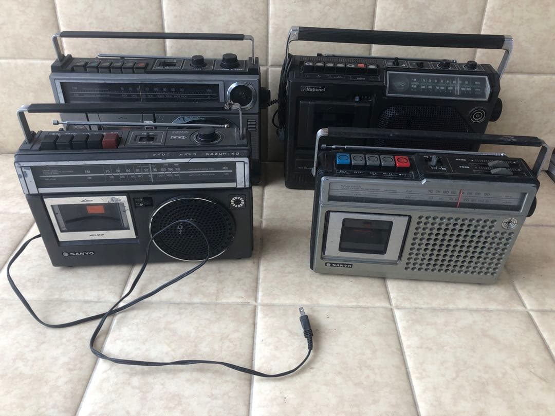 National RQ-548 ラジカセなどまとめて4台ジャンク(G24)