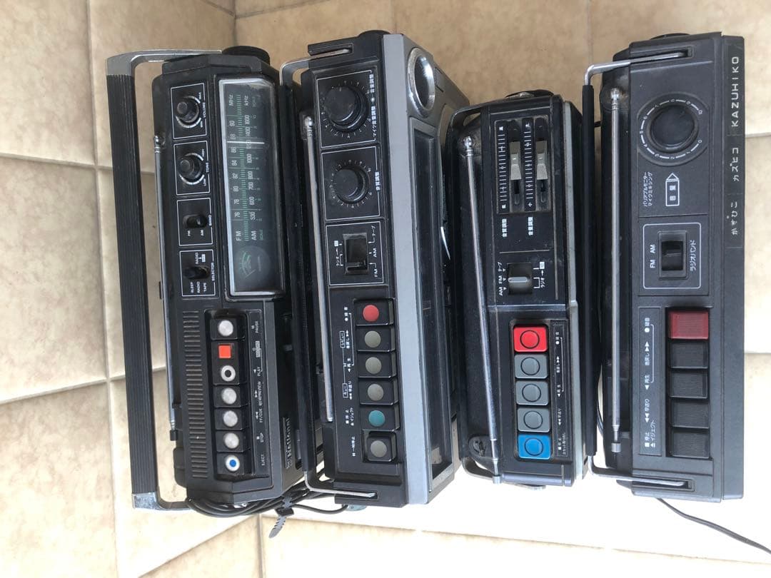 National RQ-548 ラジカセなどまとめて4台ジャンク(G24)