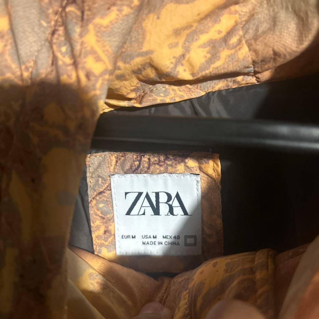 ZARA アブストラクトプリントキルティングジャケット 即完品