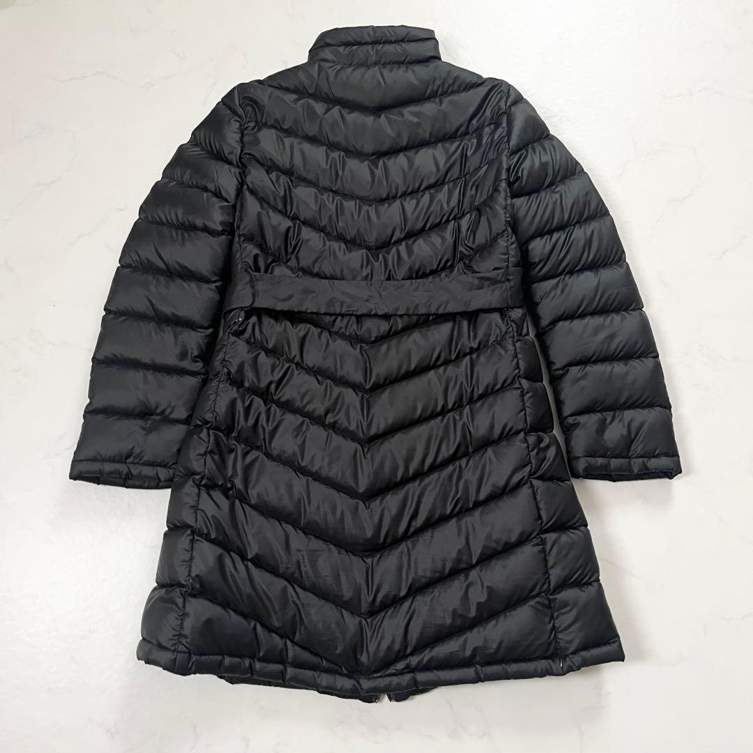 大きいサイズ　マックスマーラ　ロングダウンコート　ベルト　黒　ダブルジップ　XL