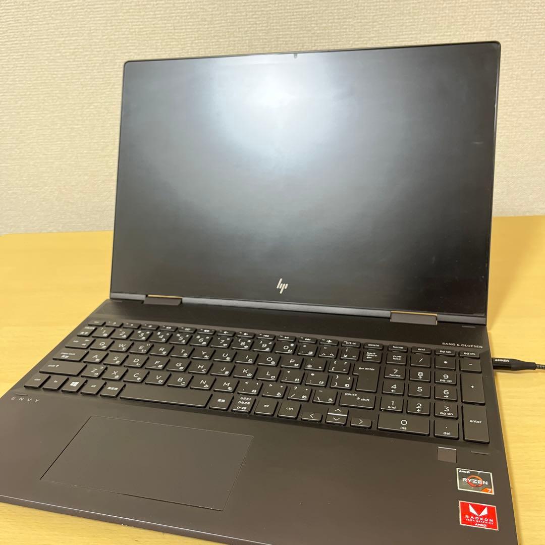 HP ENVY x360 Ryzen7 3700U 15.6型 RAM 16GB