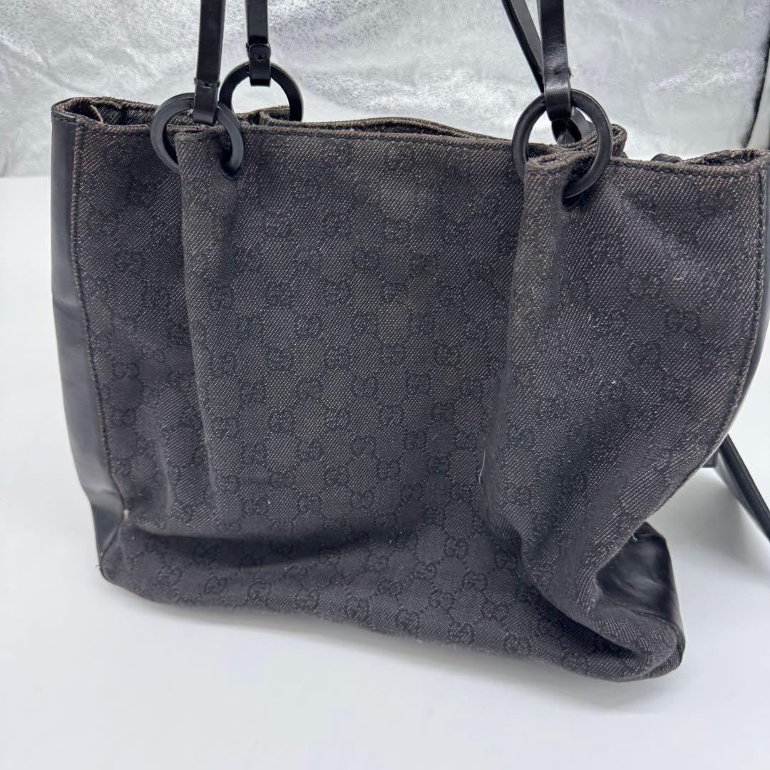 【匿名配送】　グッチ　ハンドバッグ　トートバッグ　GG柄　ポーチ付