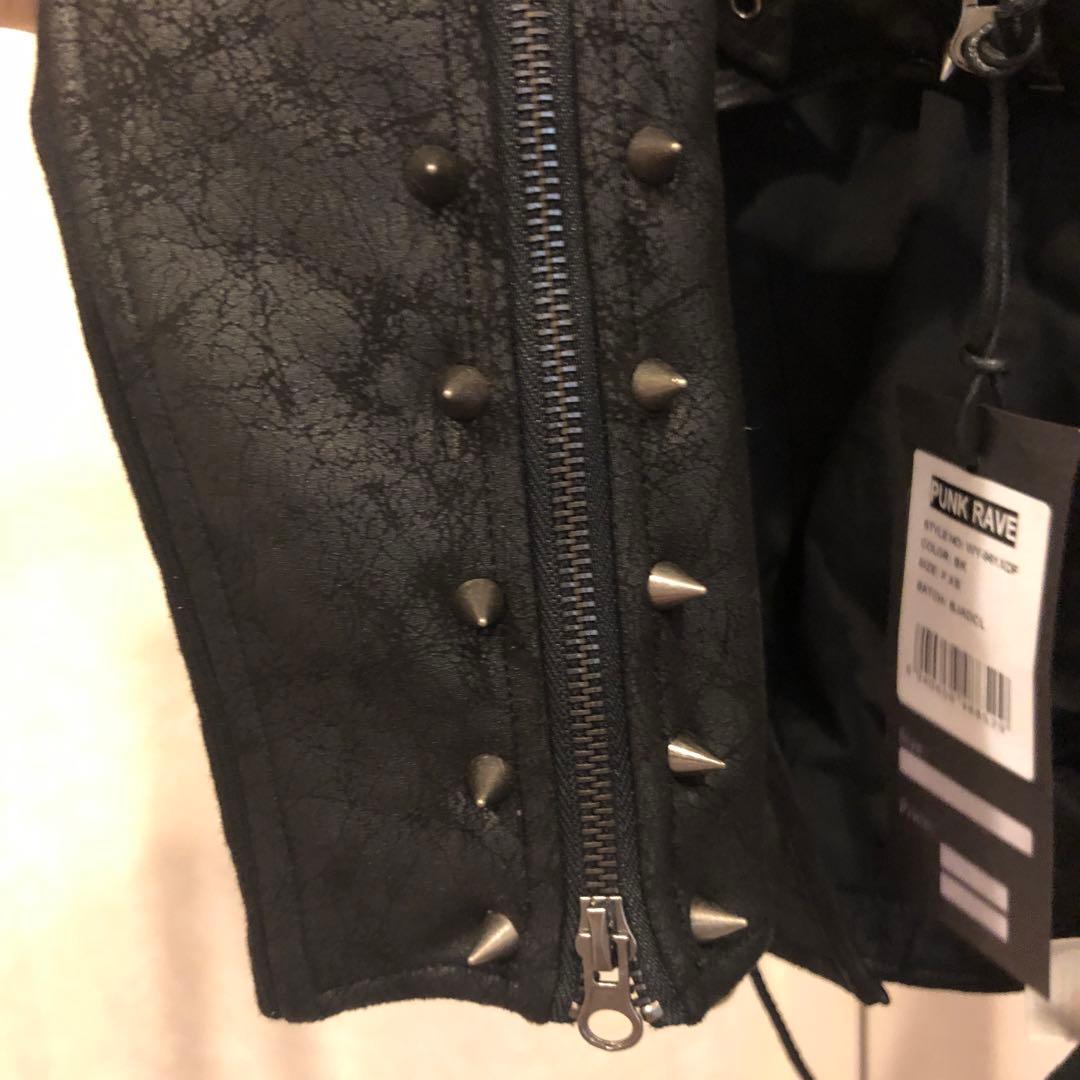 M*I様 パンクレイブ　スチームパンクバブルスリーブブラックショートコート