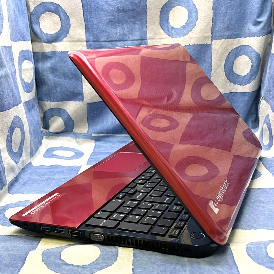 タッチパネル☆快適SSD☆i7☆貴重赤ノートPC♪ブルーレイ&カメラ！Win11