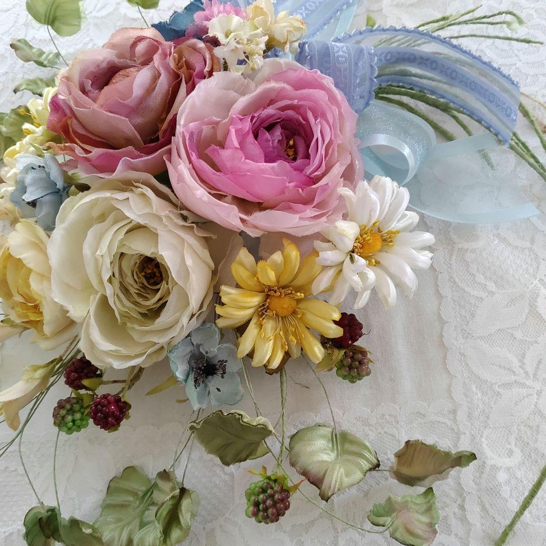 布花作品♡壁掛け