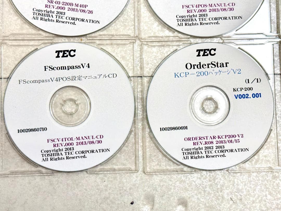 東芝テック　FSCompass インストール10枚CD　一式