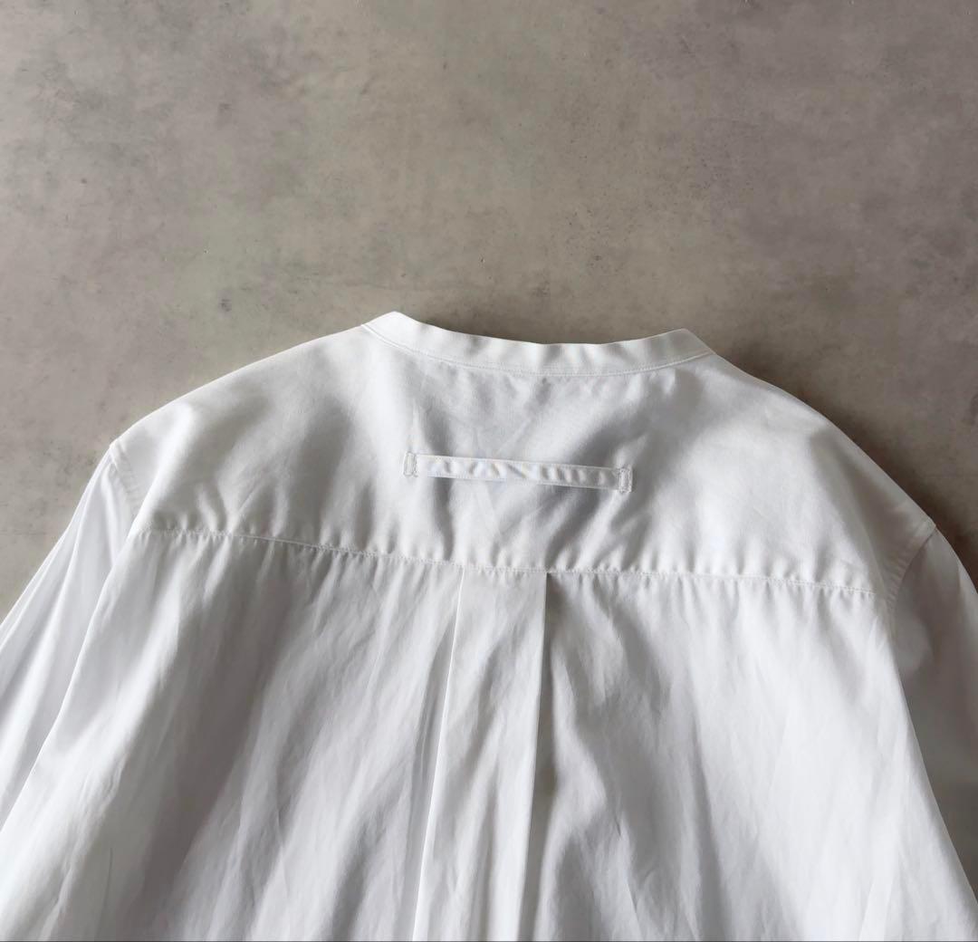 極美品　TICCA　定価25,300円　長袖　バンドカラー　ビブヨーク　シャツ