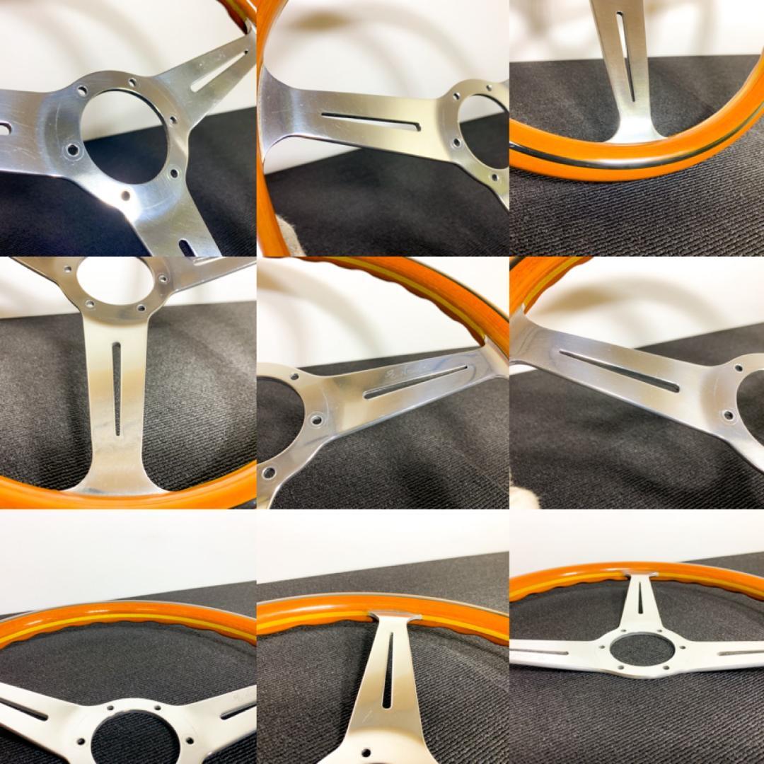 ナルディ クラシック ウッドステアリング ポリッシュスポーク 本物ホーン付 美品