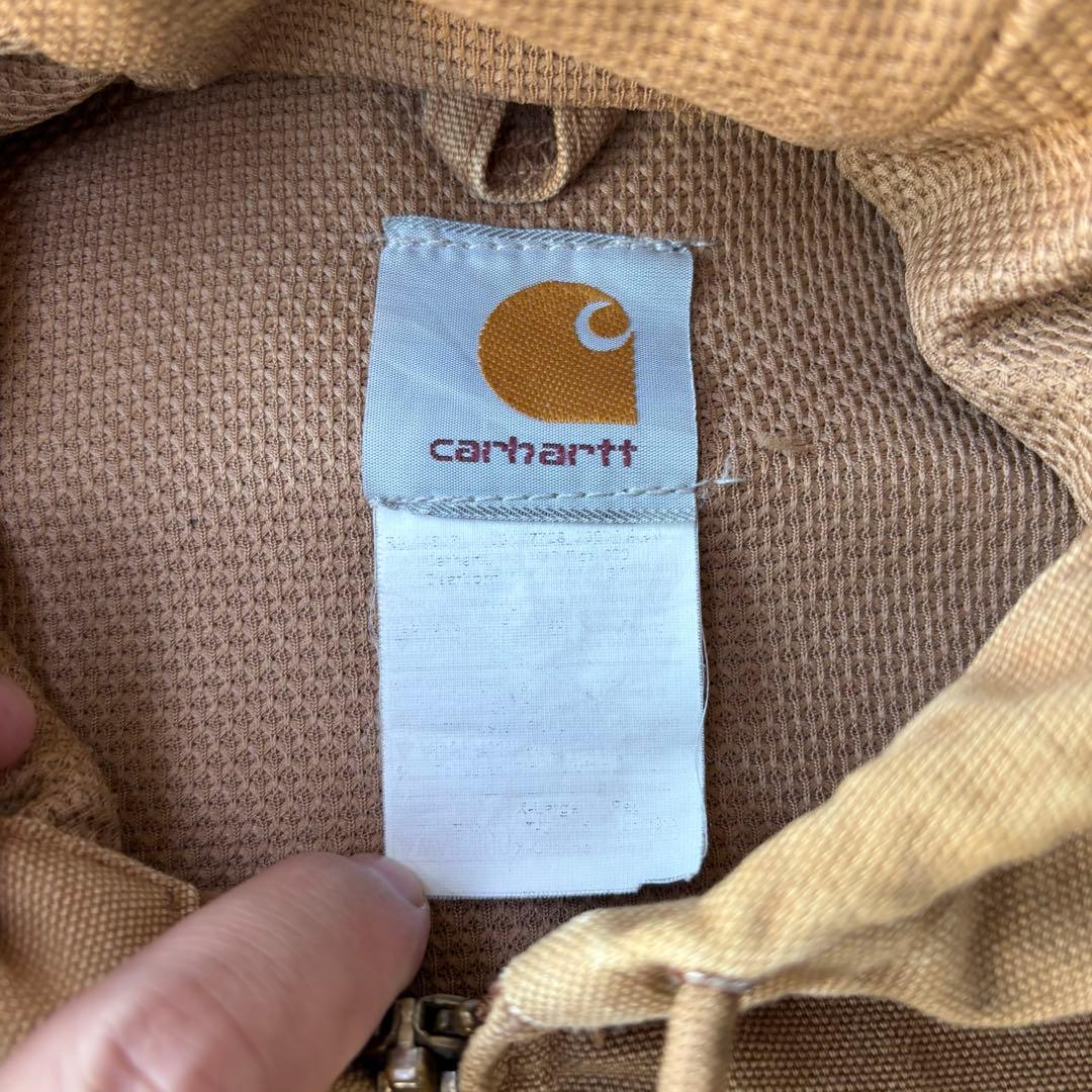 90s Carhartt アクティブジャケット オレンジリブ 希少 USA製