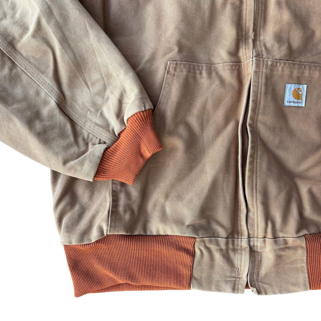 90s Carhartt アクティブジャケット オレンジリブ 希少 USA製