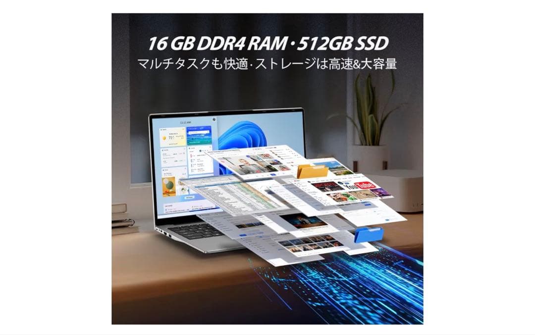 AMD 3050E 15.6インチスロット2 DDR4 16GB 512GB