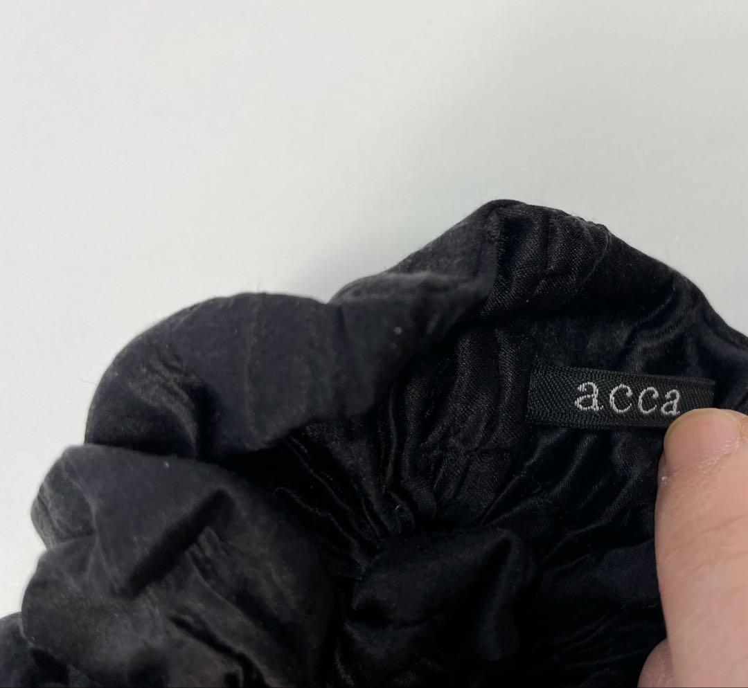 ♡*す様 週末限定　acca 黒 シュシュ ビジュー