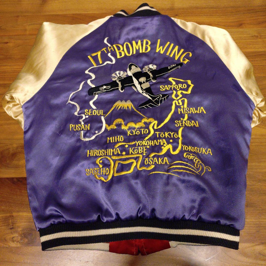 テーラー東洋　スカジャン　爆撃機・日本地図　M