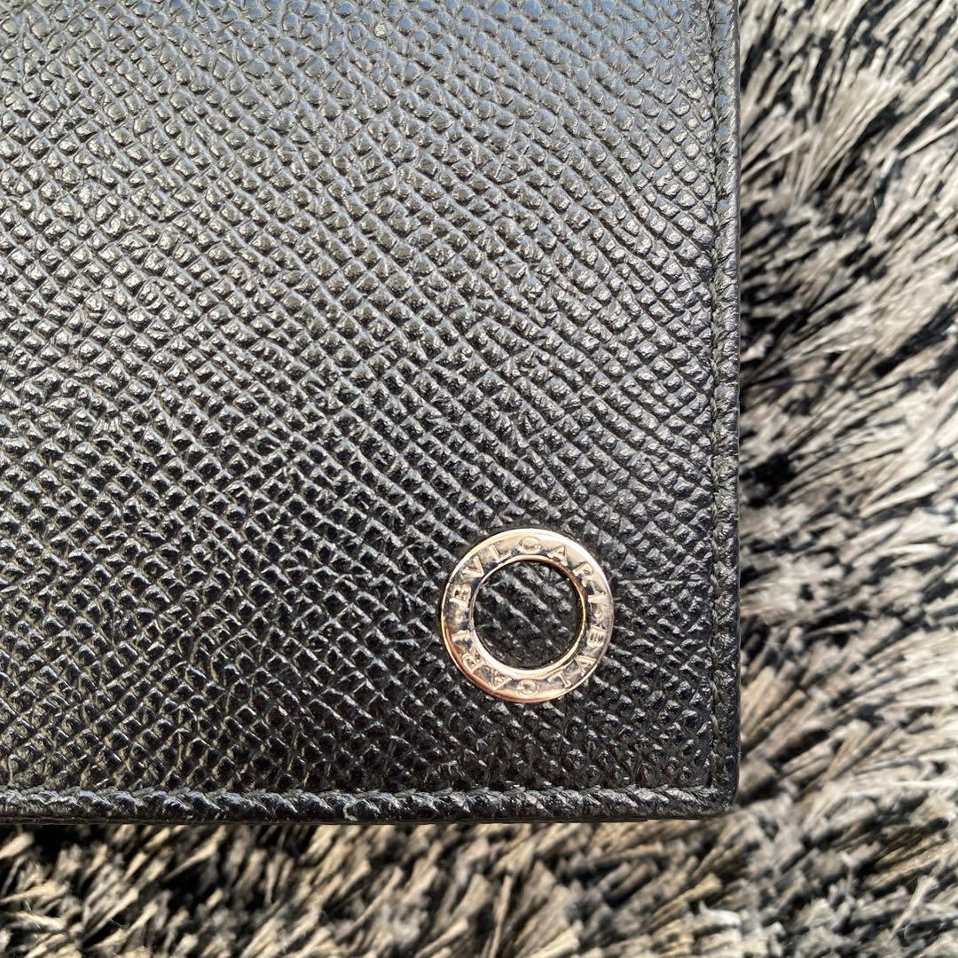 【美品】ブルガリ 名刺入れ メンズ BVLGARI カードケース 黒 ブラック