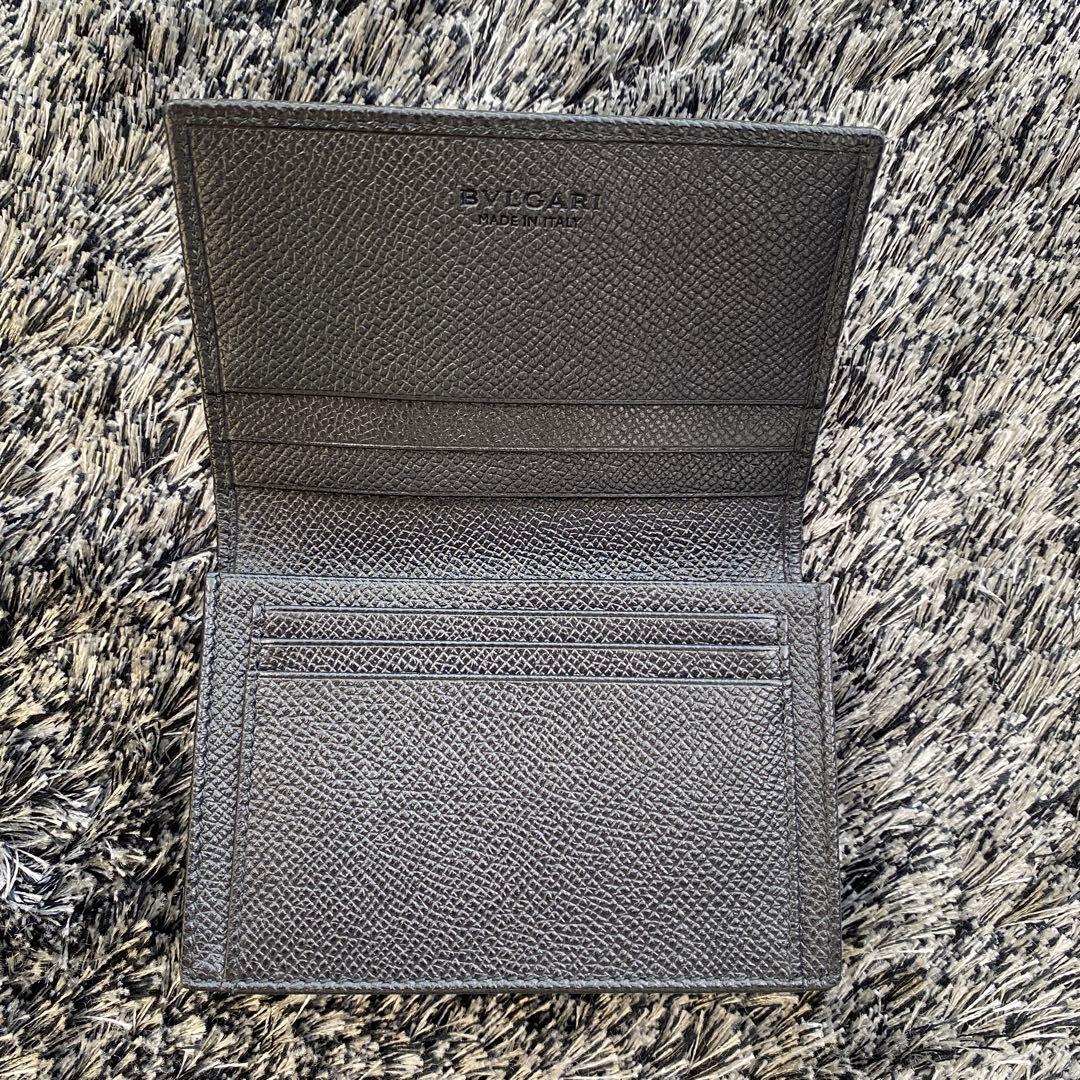 【美品】ブルガリ 名刺入れ メンズ BVLGARI カードケース 黒 ブラック