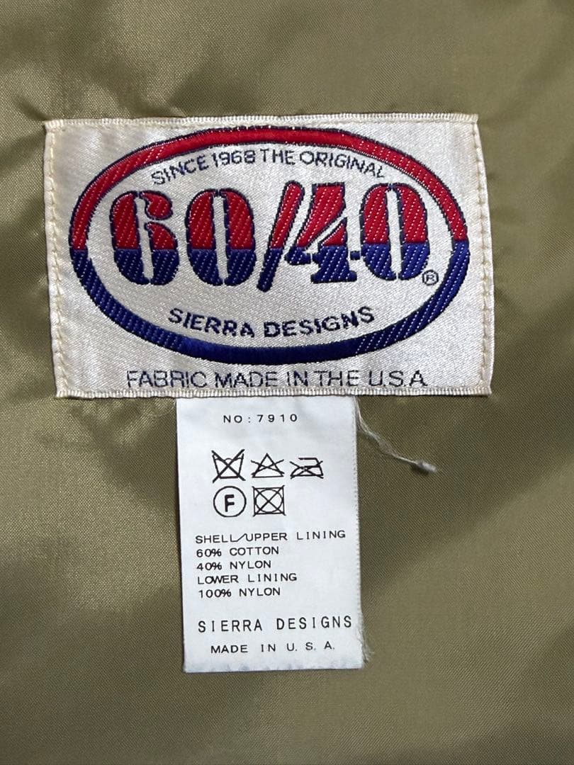 SIERRA DESIGNS 60/40 マウンテンパーカー 米国製USA S