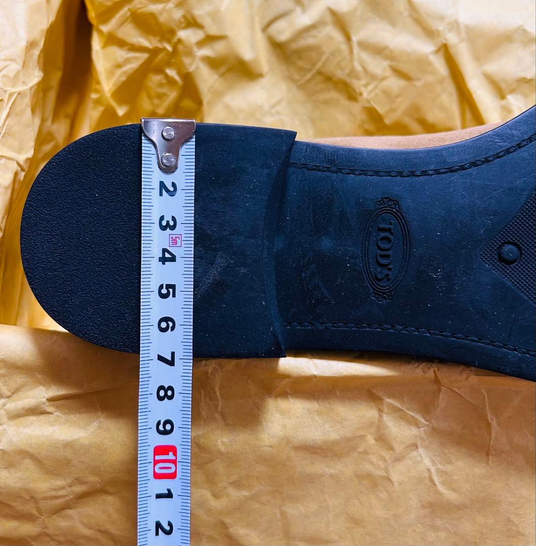 新品 未使用 TOD'S スエード ショートブーツEU38 キャメル 25cm