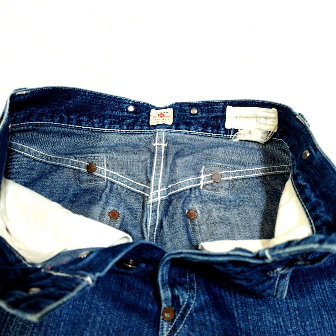 シンチバック 赤耳 別注 希少 fennica × SUGARCANE デニム