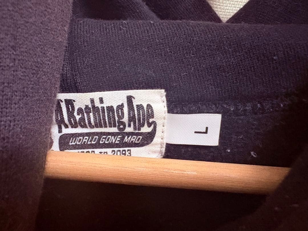 【ぽむちゃん】A Bathing Ape パーカー L ダークグレー