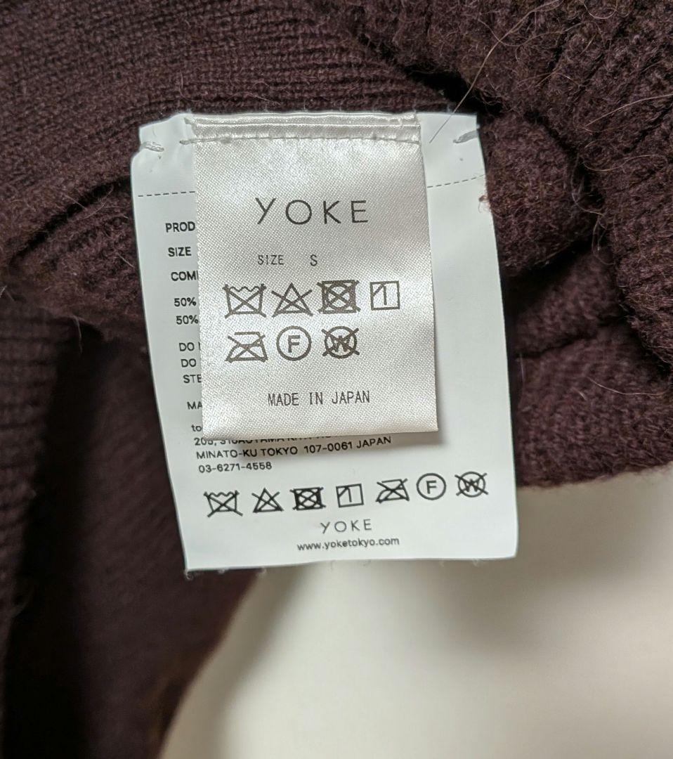 トップス YOKE 19aw 7G ALPACA WOOL RIB STITCH KNIT