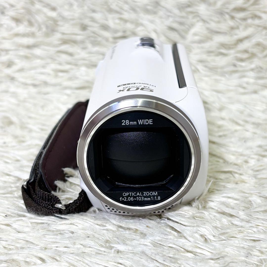 【美品】パナソニック デジタルハイビジョン ビデオカメラ HC-V360MS-W