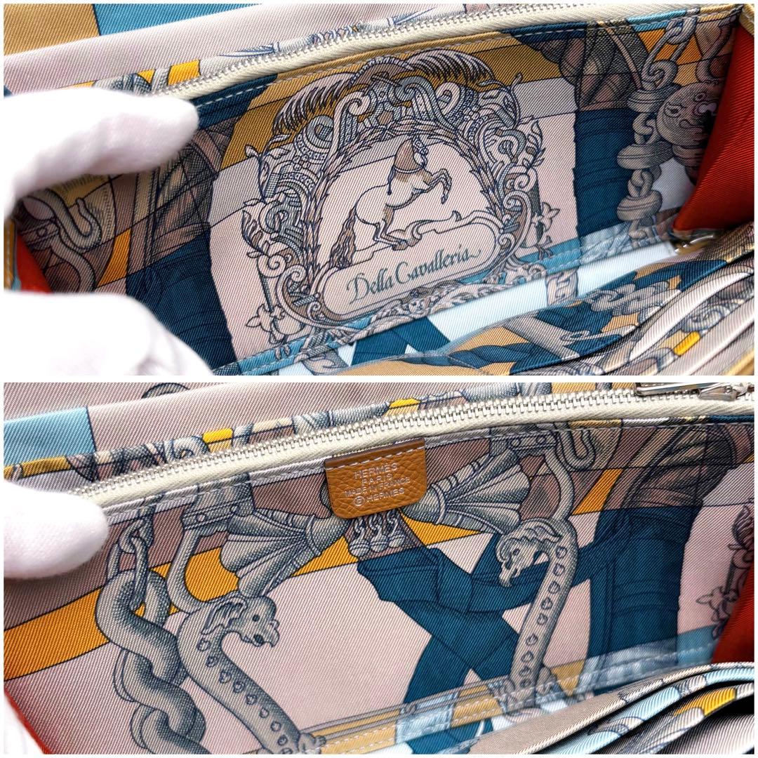 HERMES エルメス アザップ シルクイン ゴールド ブラウン ファスナー