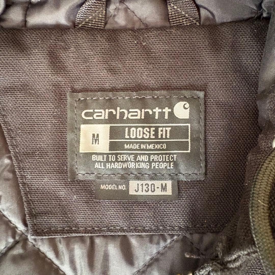 Carhartt アクティブジャケット J130 黒 M ルーズフィット