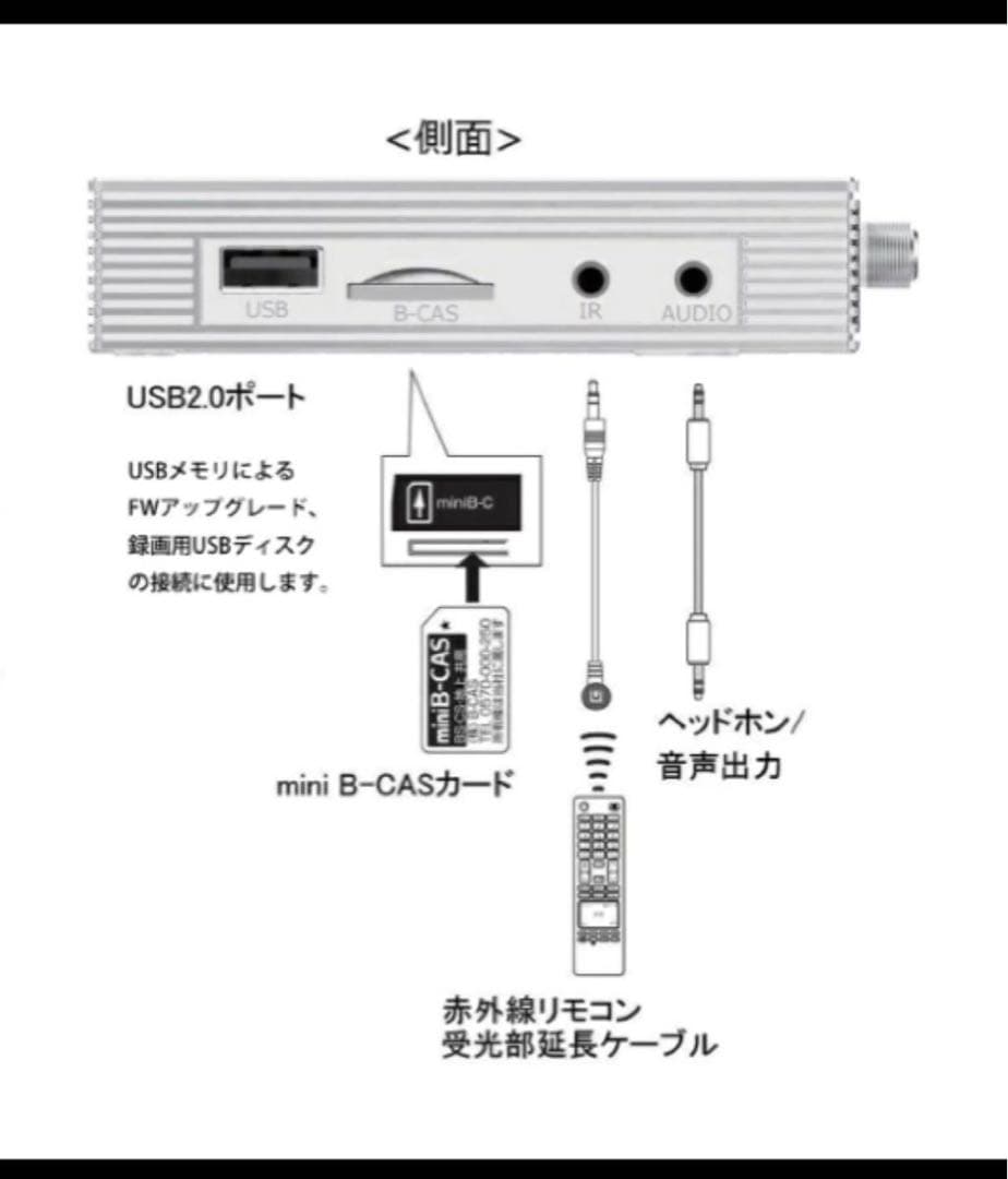 ほぼ新品　テレビチューナー　AuBee AUB-100 ホワイト