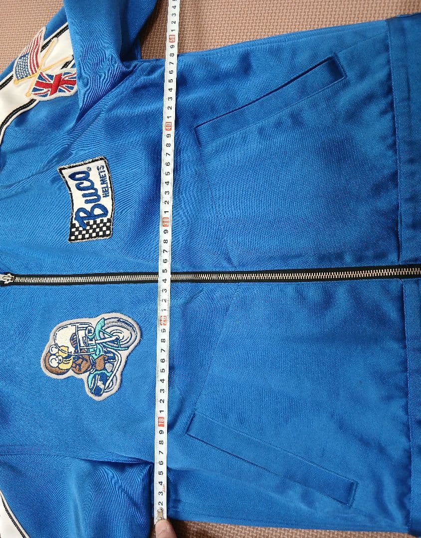 BUCO ブコ レーシングジャケット 36 ジョンソンモータース ブルー