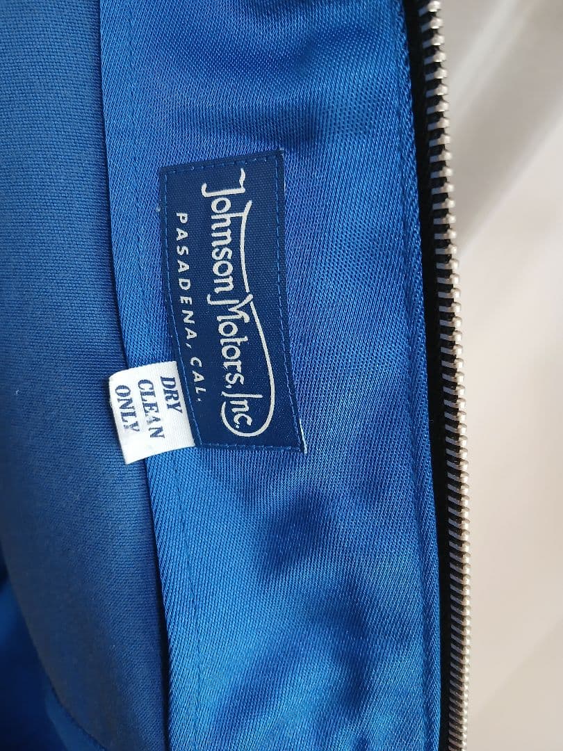 BUCO ブコ レーシングジャケット 36 ジョンソンモータース ブルー