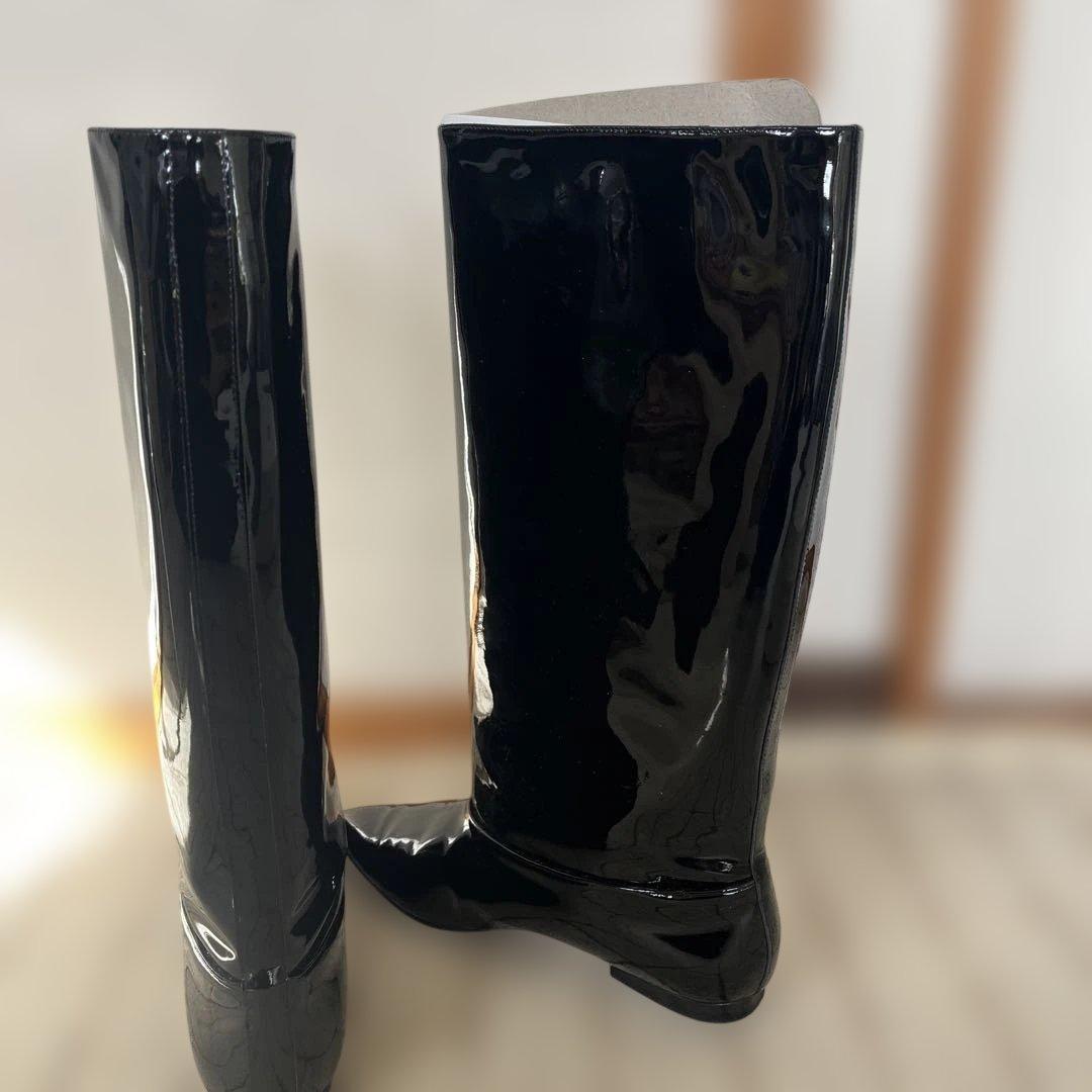 I*O様 NEBULONI E. ブラックロングブーツ 38