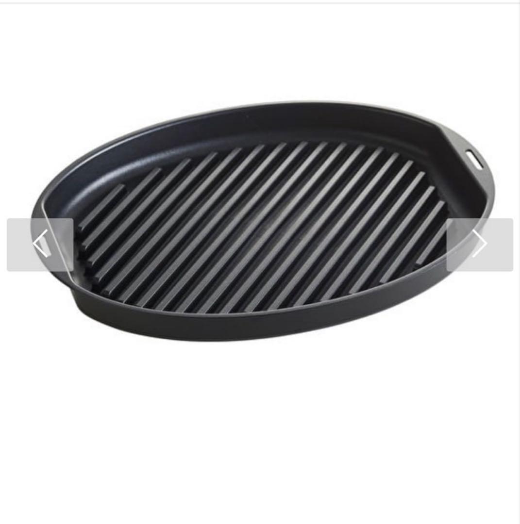 オーバルホットプレート グレー 付属品多数