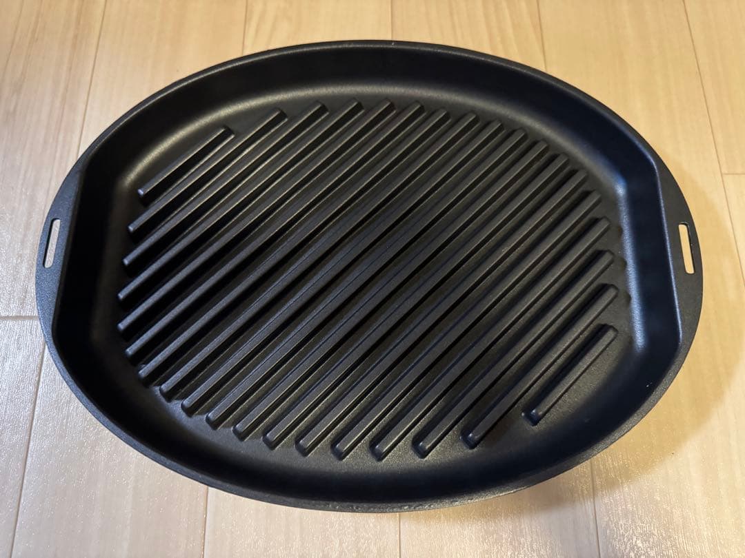 オーバルホットプレート グレー 付属品多数