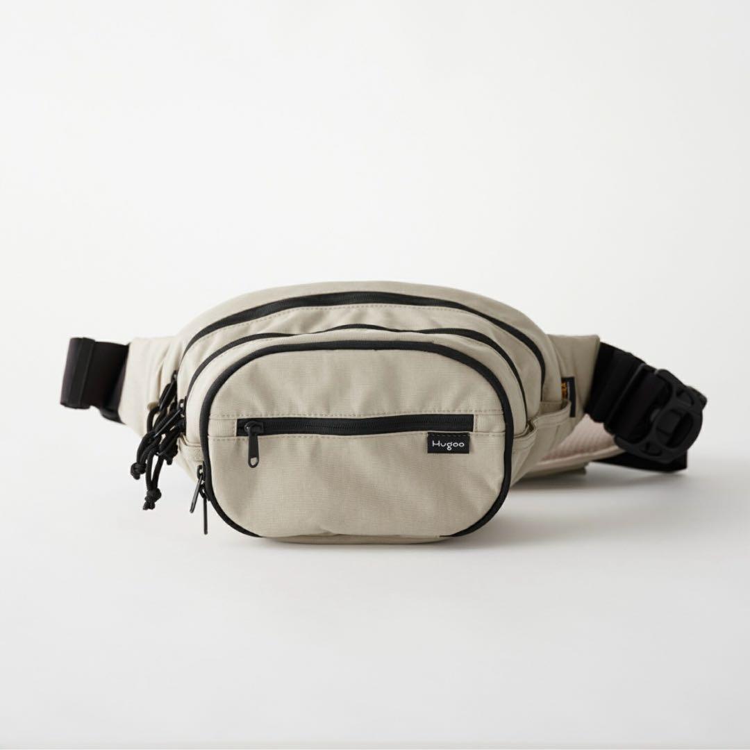 Hugoo/ハグー/ヒップシート/ベージュ/レビュー特典カラビナ付き