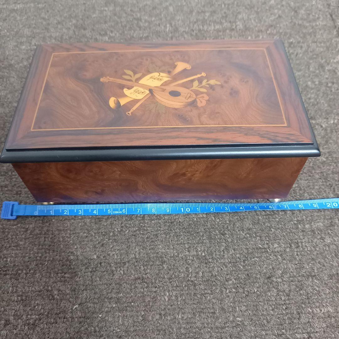 【美品】reuge リュージュオルゴール36弁 小物入れ付き