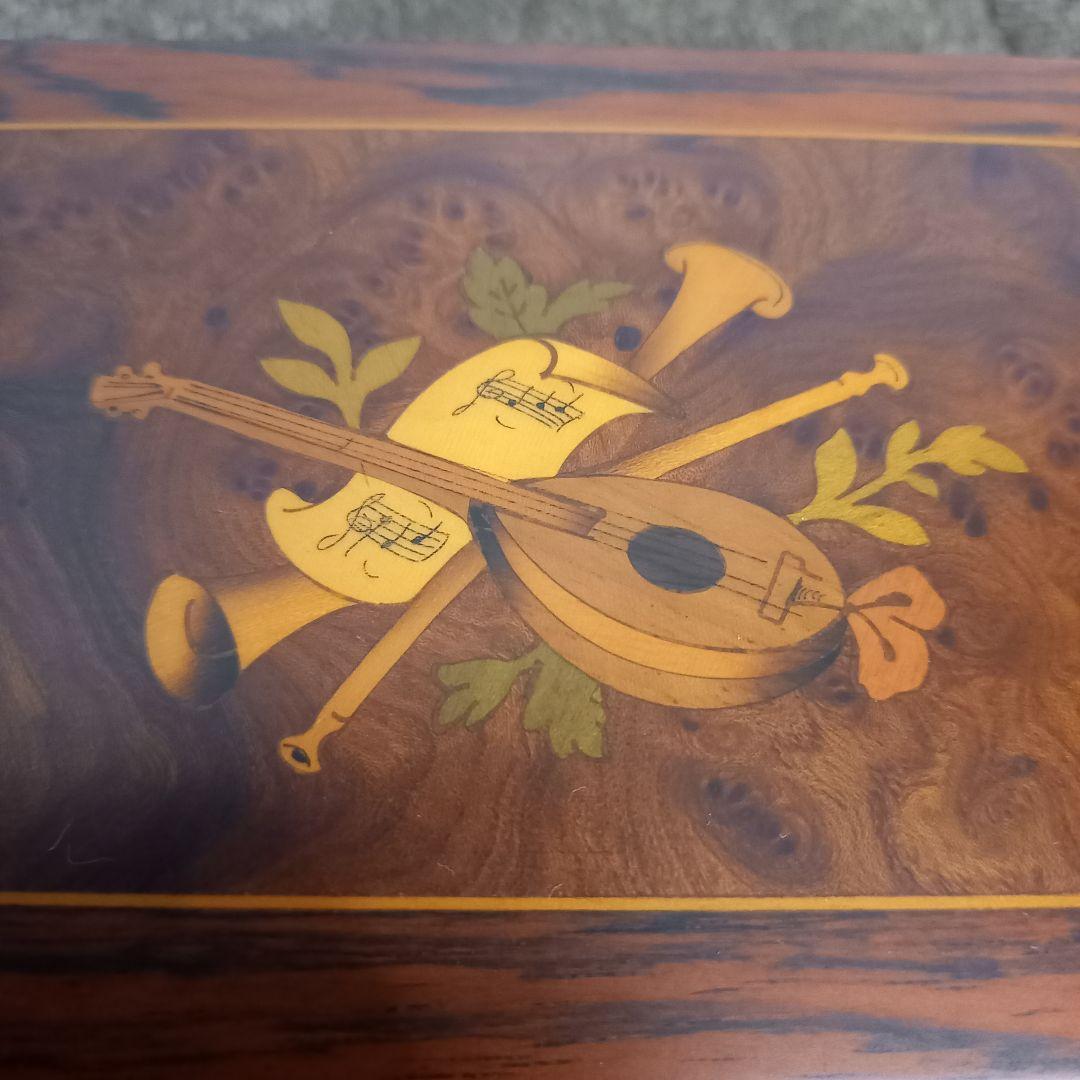 【美品】reuge リュージュオルゴール36弁 小物入れ付き