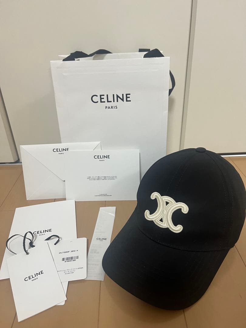 セリーヌ♡CELINE♡キャップ♡ブラック♡M