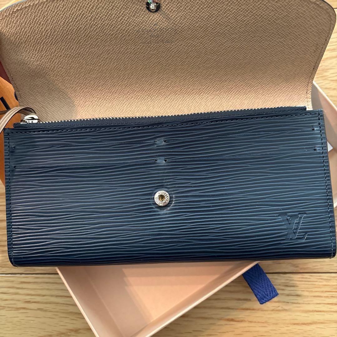 ルイヴィトン ポルトフォイユ・エミリー エピ アンディゴブルー