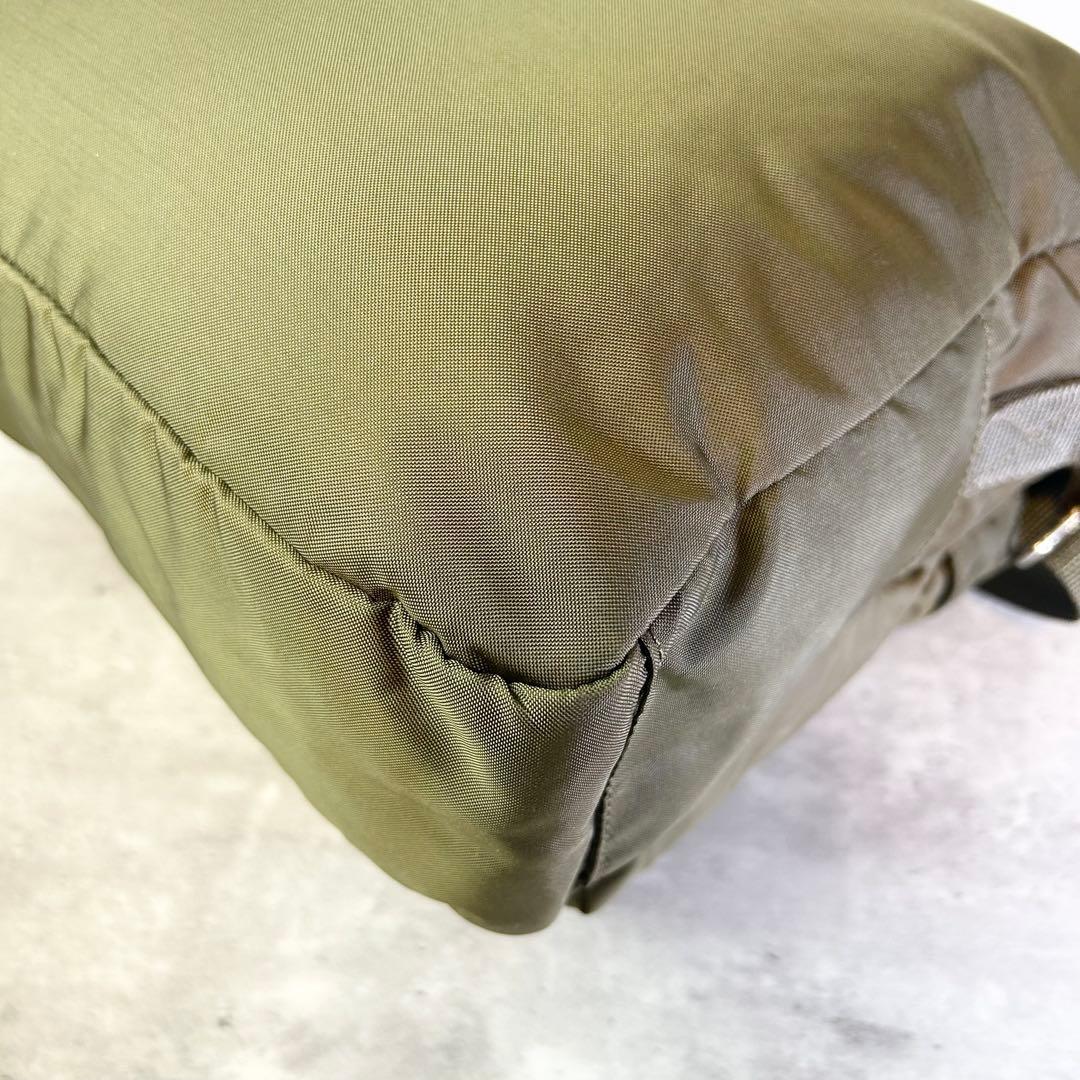 【美品】ポーター ショルダーバッグ 斜め掛け フォース ナイロン カーキ