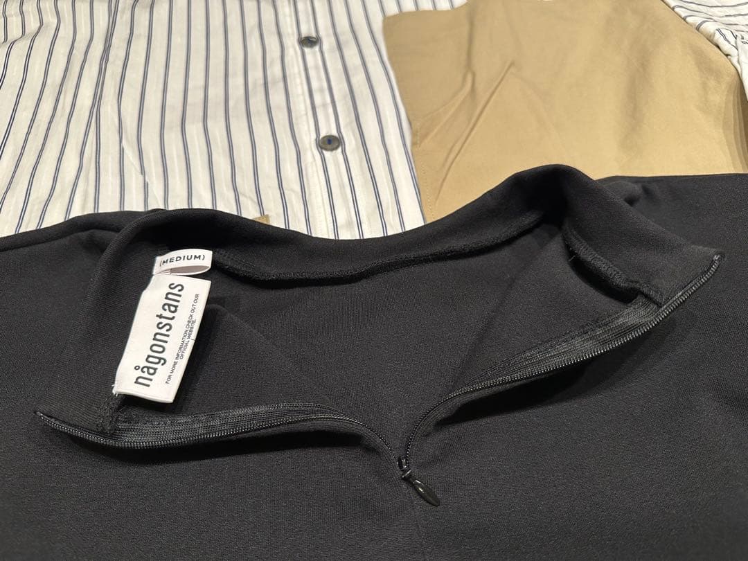 ナゴンスタンス アシンメトリー ドッキング プルオーバー 黒