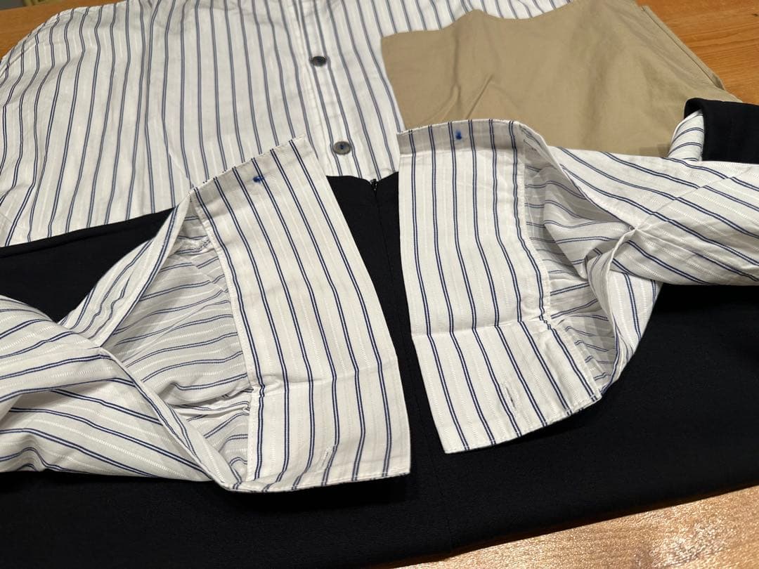 ナゴンスタンス アシンメトリー ドッキング プルオーバー 黒