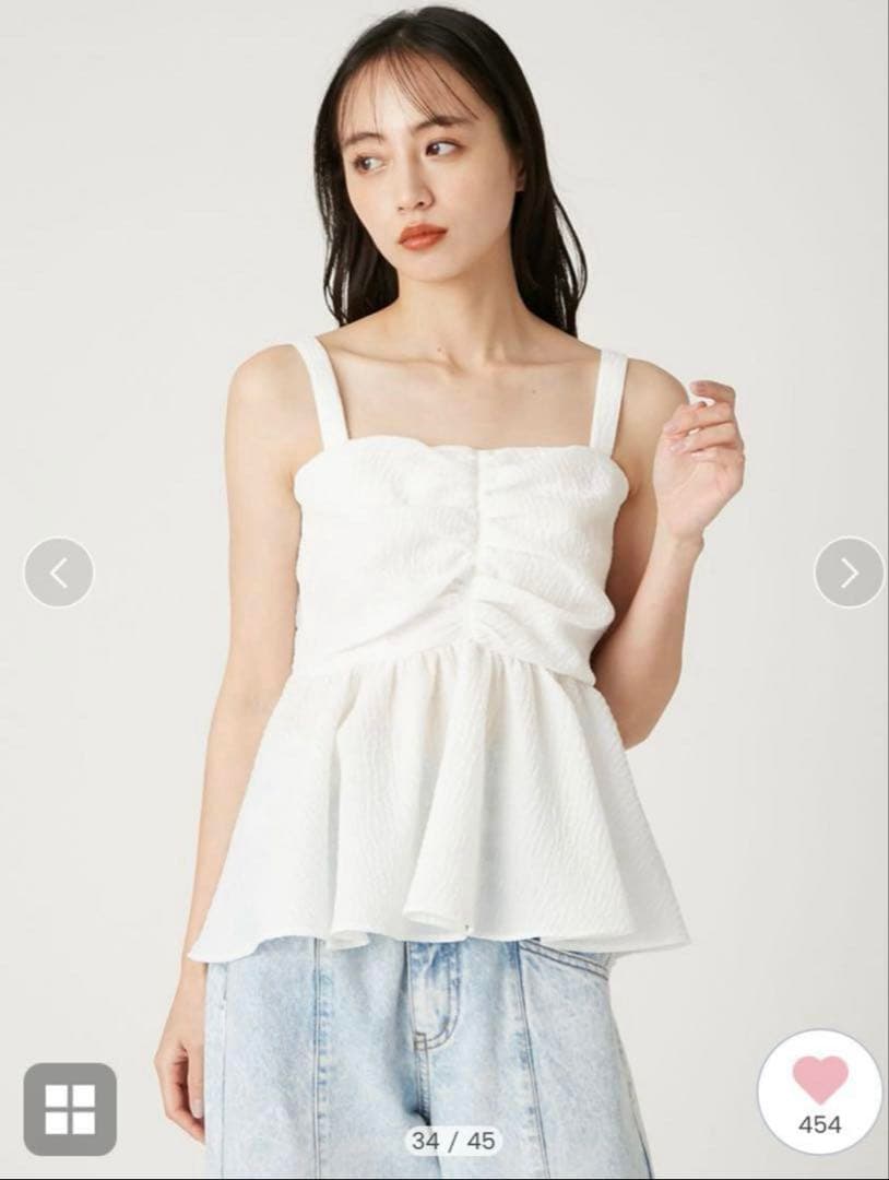 新品未使用　FRAY I.D / フレイ アイディーリボントップス