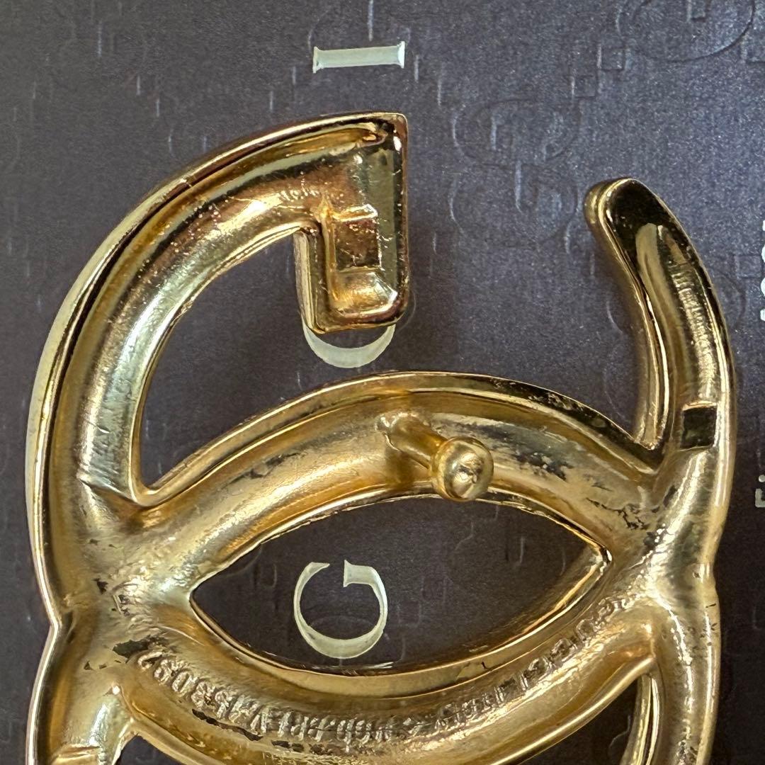 GUCCI グッチ ベルト GGロゴ ゴールド金具 黒 ビッグロゴ　刻印あり